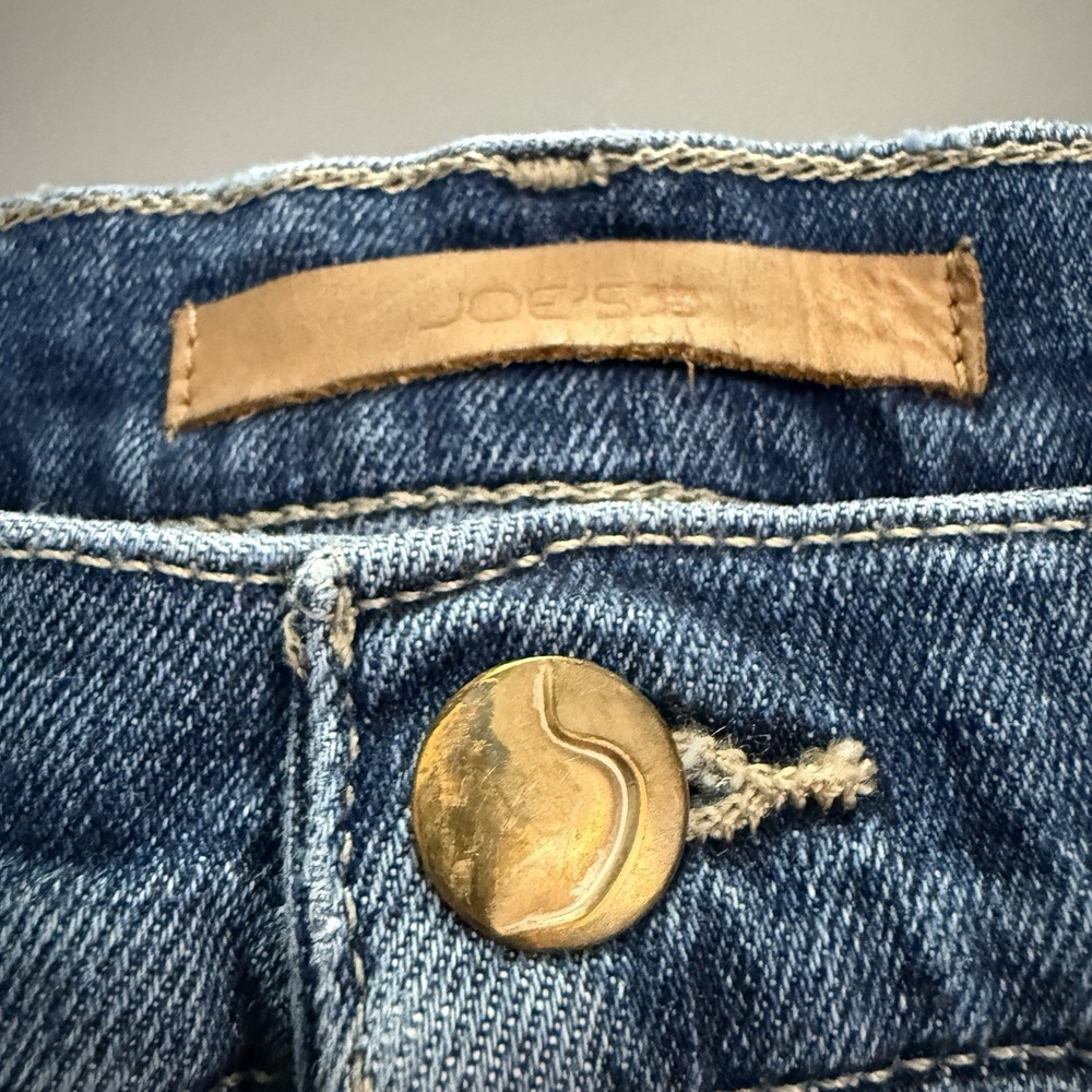 Joe's Jeans Womens 29 The Ozzie Cut Off Shorts Blue Denim Distressed Frayed Hem - Picture 4 of 9